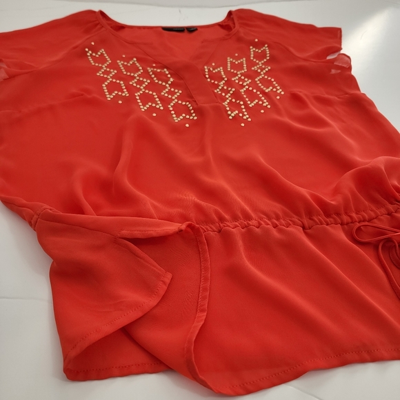 Ana a new approach blouse top size L in orange - Picture 8 of 16